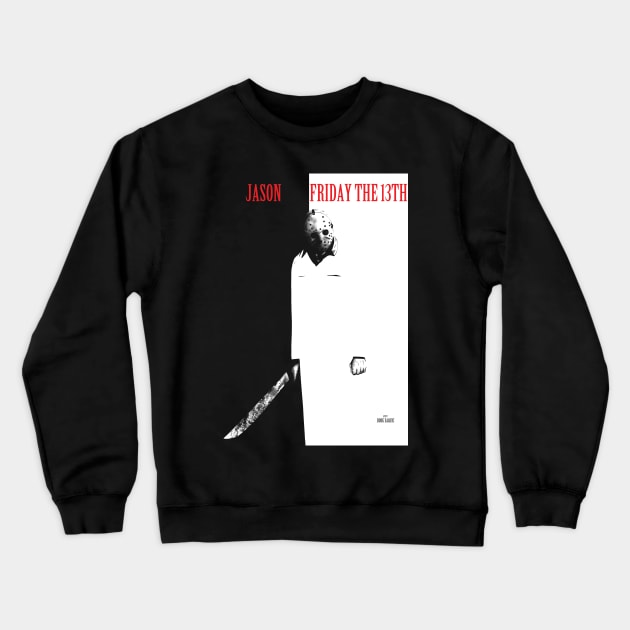 Jason Scarface Crewneck Sweatshirt by DougSQ